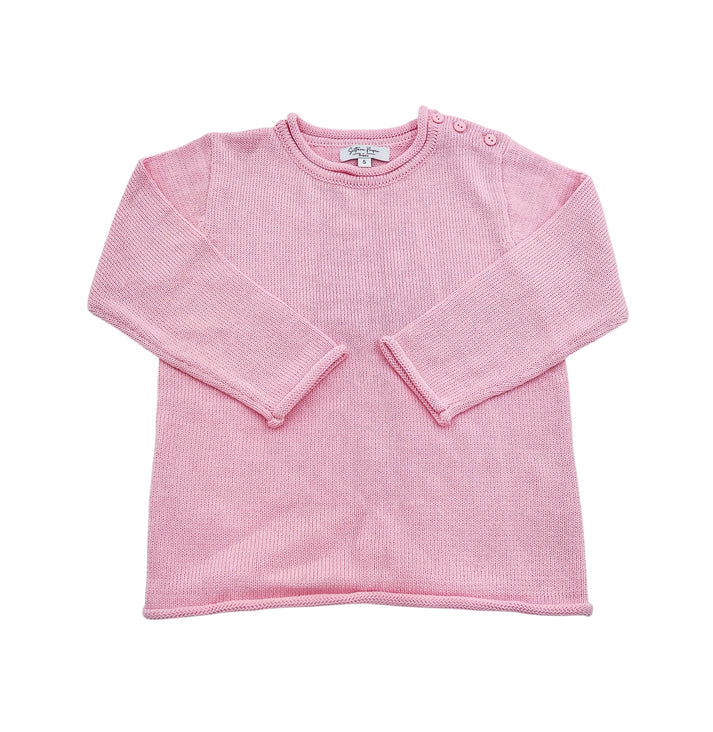 Pink Roll Neck Sweater